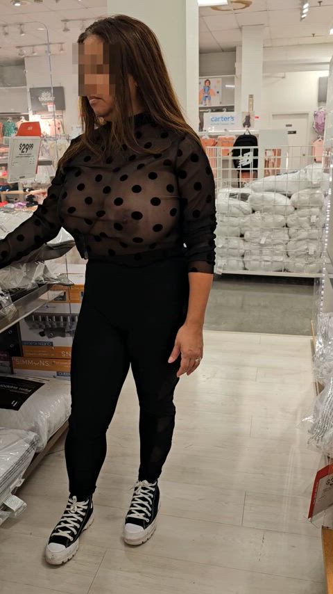 My HUGE boobs while shopping