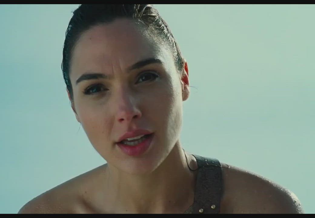 When gal Gadot sees your dick getting hard and startes blushing.. But all you want