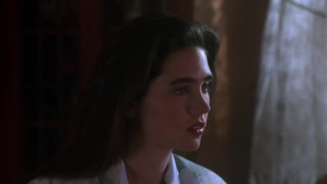 Jennifer Connelly - The Hot Spot (1991) - finale of film at Virginia Madsen's house,