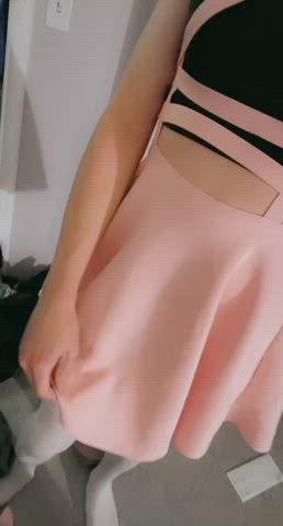 chastity crossdressing exposed extra small gay sissy skirt thong clip