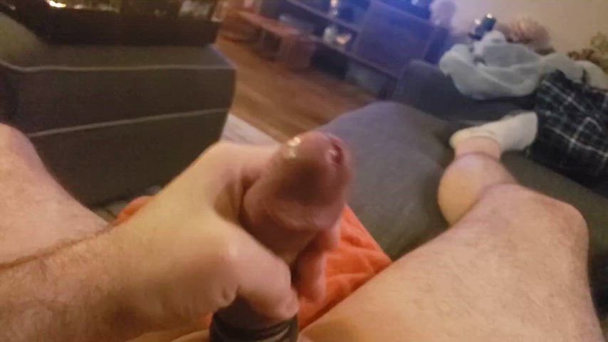 cbt cock cock ring cum homemade jerk off masturbating nsfw orgasm solo clip