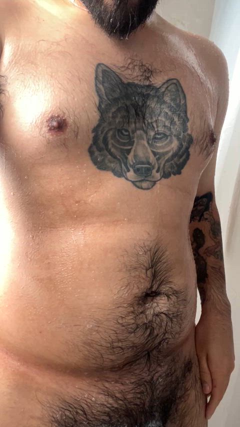 Bear Cumshot Tattoo