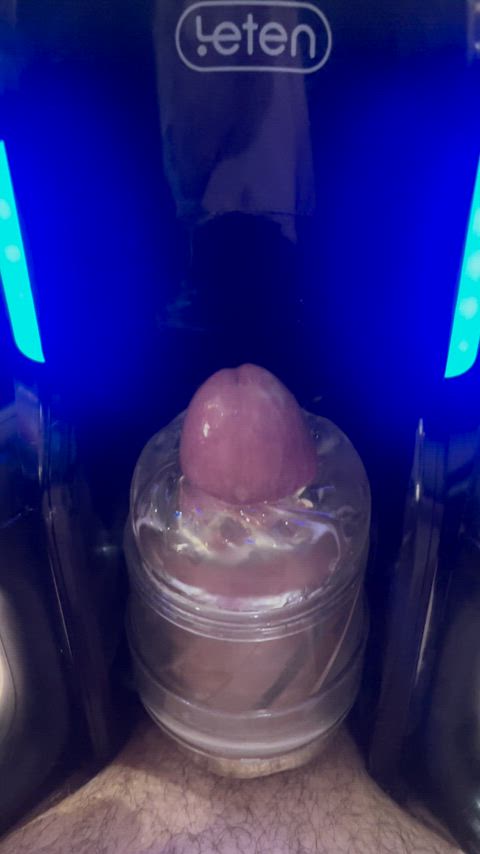 amateur chance arain cock milking cumshot fleshlight fuck machine homemade male masturbation