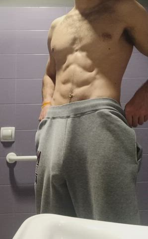 always horny after squats. Anyone would like to make it hard?