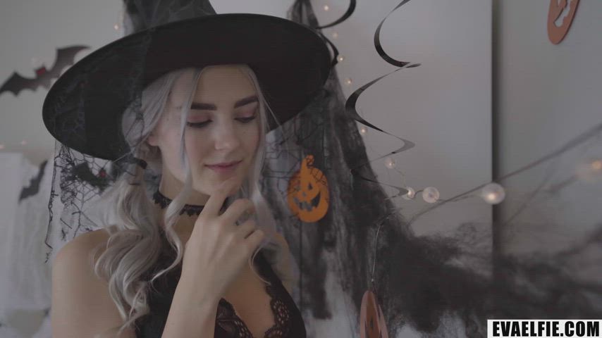 Busty Witch Gets Facial And Swallows Cum (Eva Elfie)
