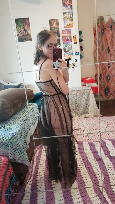 Wanted to show you my ass in this sheer gown