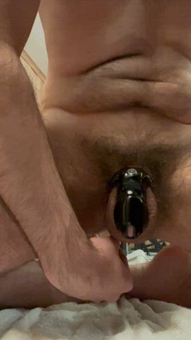 anal chastity cum gay orgasm clip