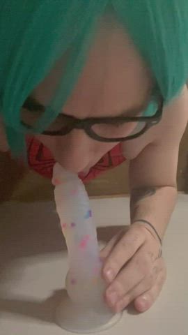 Blowjob Bunny Cosplay Dildo Femboy Sissy clip