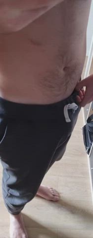 My cock needed to come out of this tight pants