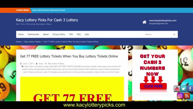 CASH 3 LOTTERY PREDICTIONS FOR OCTOBER 2018