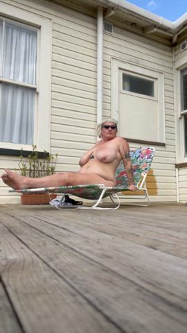 bbw fansly huge tits milf mom naked onlyfans outdoor tanned clip
