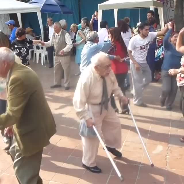 Gramps can groove baby ?