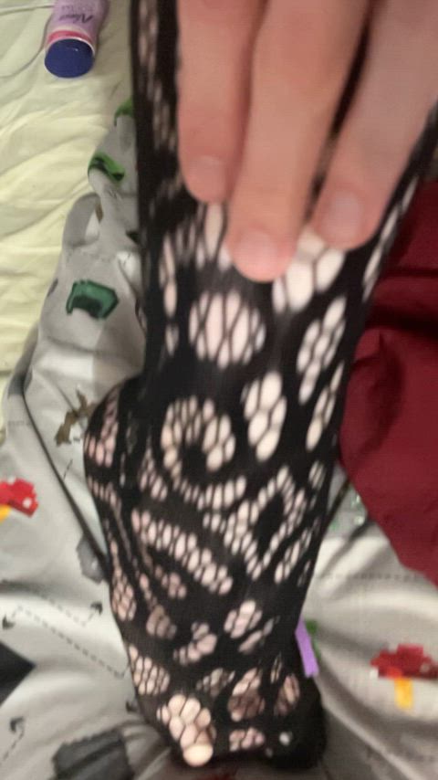 fishnet legs lingerie long legs solo tease clip