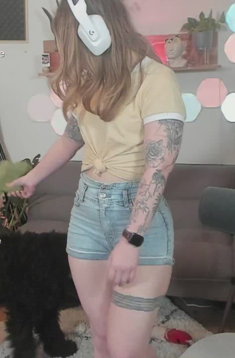 Ass Cute Jean Shorts clip