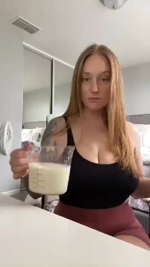 big tits milf milk clip