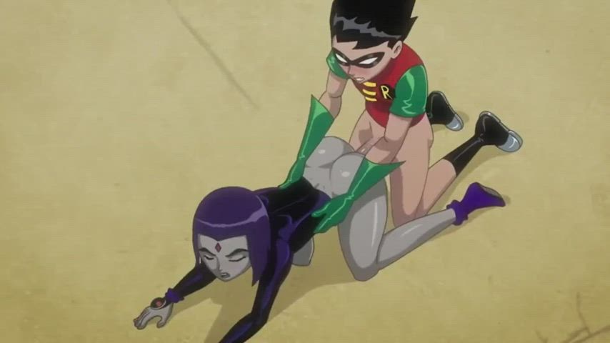 Teen Titans Robin Blowing Ravens Tight Gray Pussy