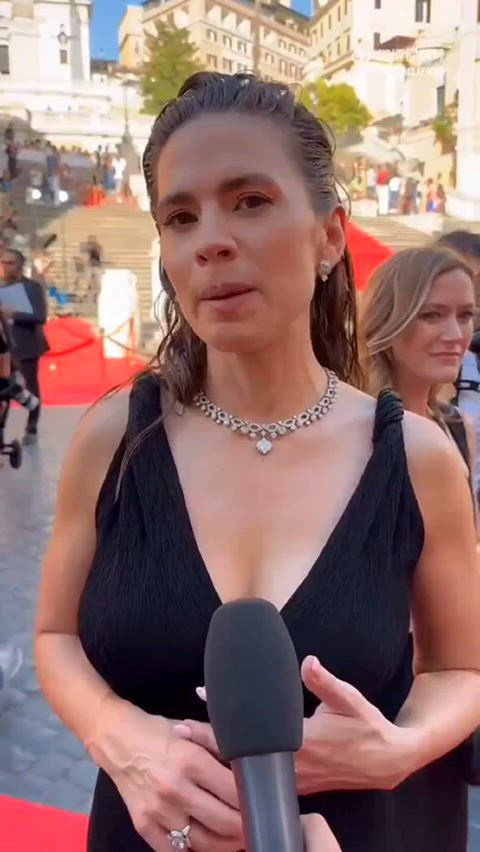 celebrity cleavage hayley atwell clip