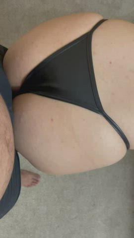 would you move my leather thong to the side?
