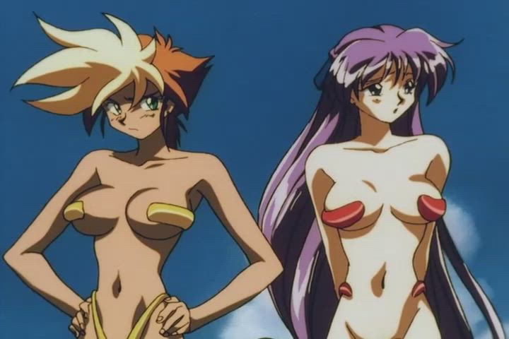 Kei and Yuri in Micro Bikinis [Dirty Pair Flash]