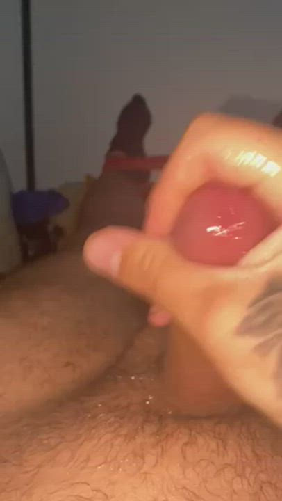 big dick cock milking cumshot gay male masturbation masturbating clip