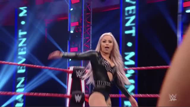 Liv Morgan spanking herself.