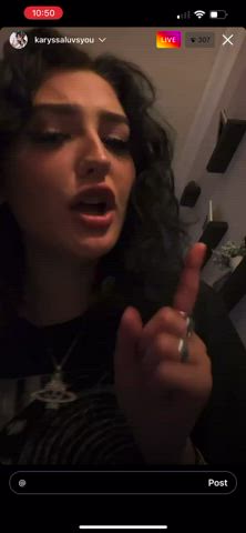 brunette flashing tits clip
