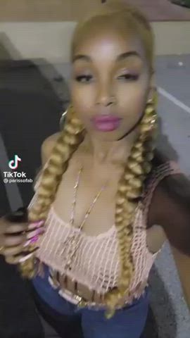 ebony nipples nipslip sheer clothes tiktok clip