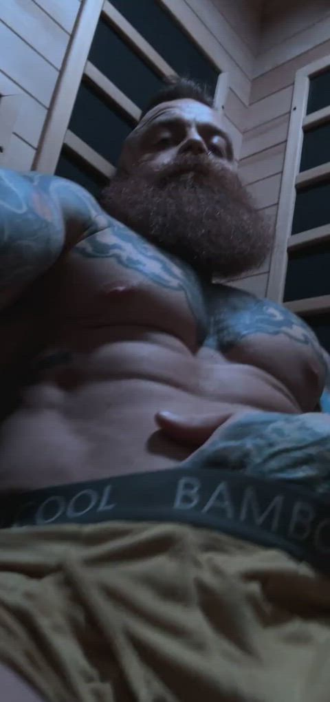 abs beard muscles nsfw solo tattoo clip