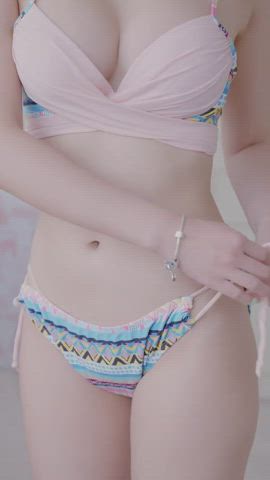 asian bikini cute japanese korean model clip