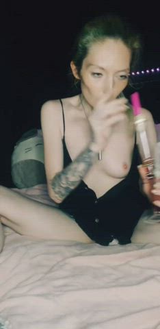 is this the right sub for a not-quite-unintentional bong rip nip slip? asking for