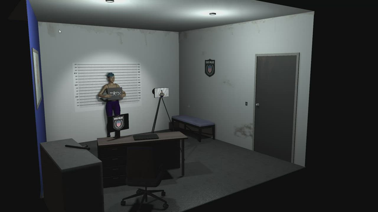 3D Animation Police Prison clip