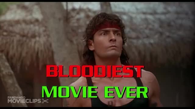 Hot Shots! Part Deux (4/5) Movie CLIP - Bloodiest Movie Ever (1993) HD