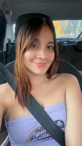 Car Cute Flashing Masturbating Outdoor Petite Public