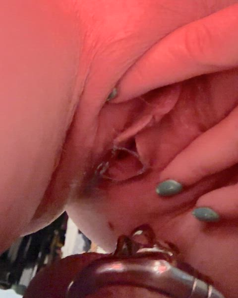 My wife enjoys verbally degrading me after fucking her bull while her creampie drips