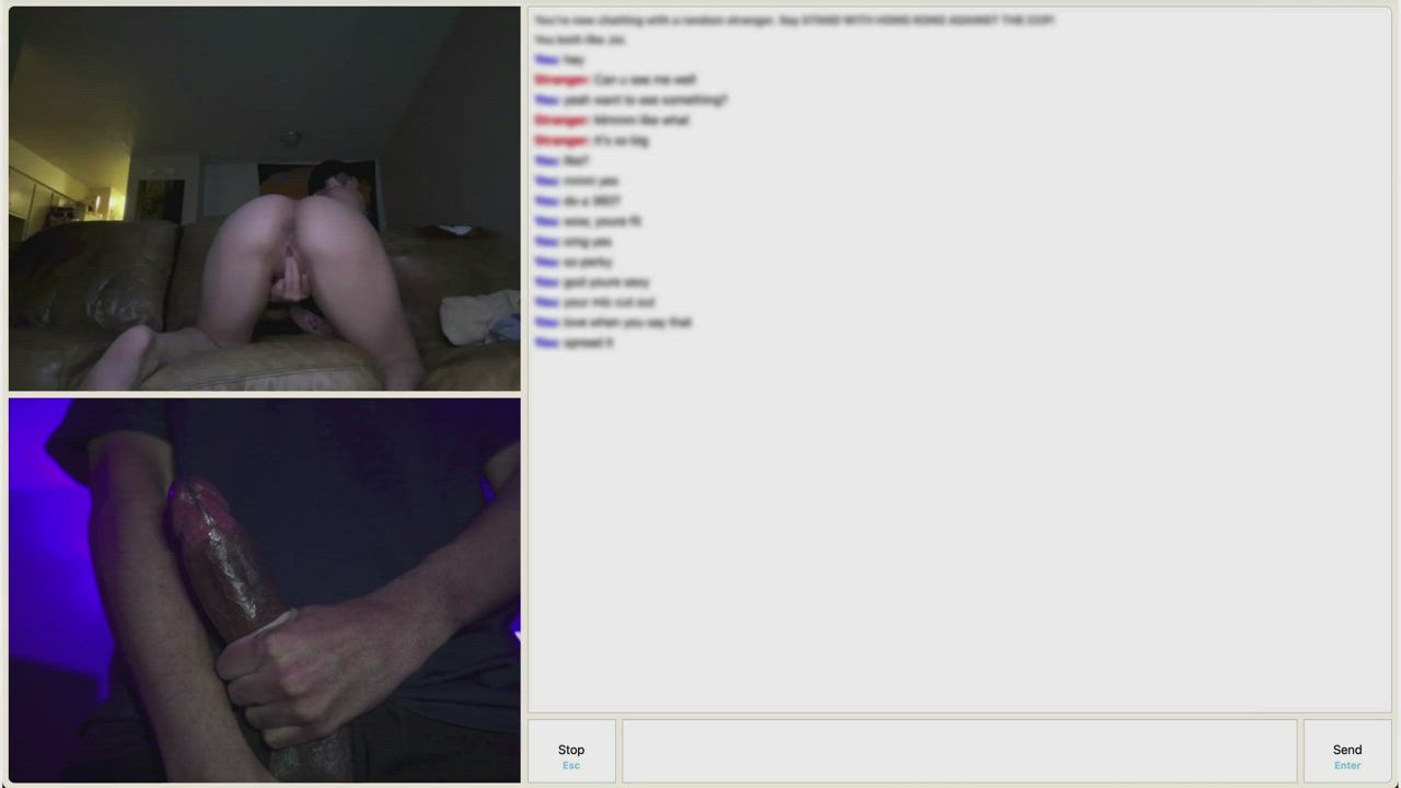 A Short-Haired Dirty Talker with a Dildo Showed Me Everything on Omegle