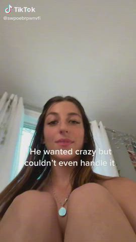 brunette pretty tiktok clip