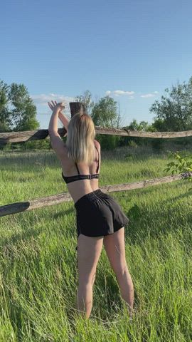 Ass Blonde OnlyFans Outdoor Tits clip