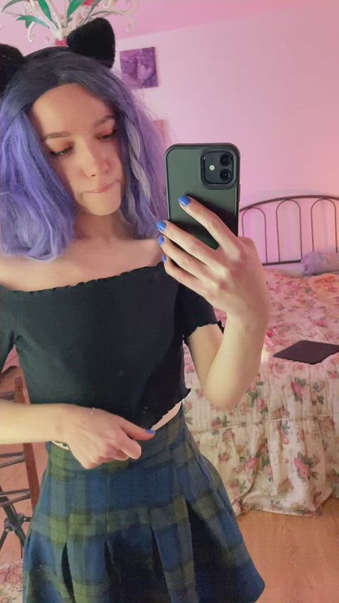 selfie small tits white girl clip