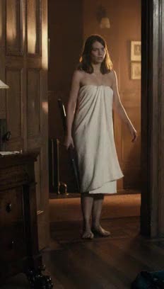 Lauren Cohan in a Towel (The Boy)