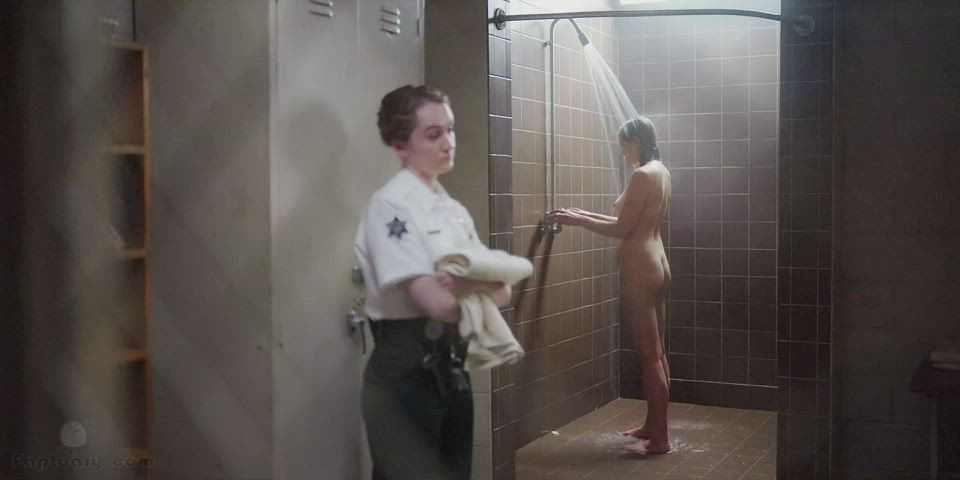 Elizabeth olsen in the shower