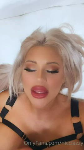 Blonde Cum In Mouth Cumshot clip