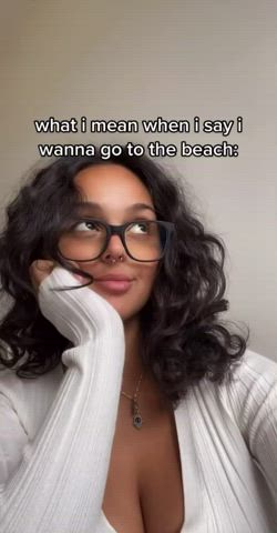 Beach Big Tits Blowjob Public TikTok clip