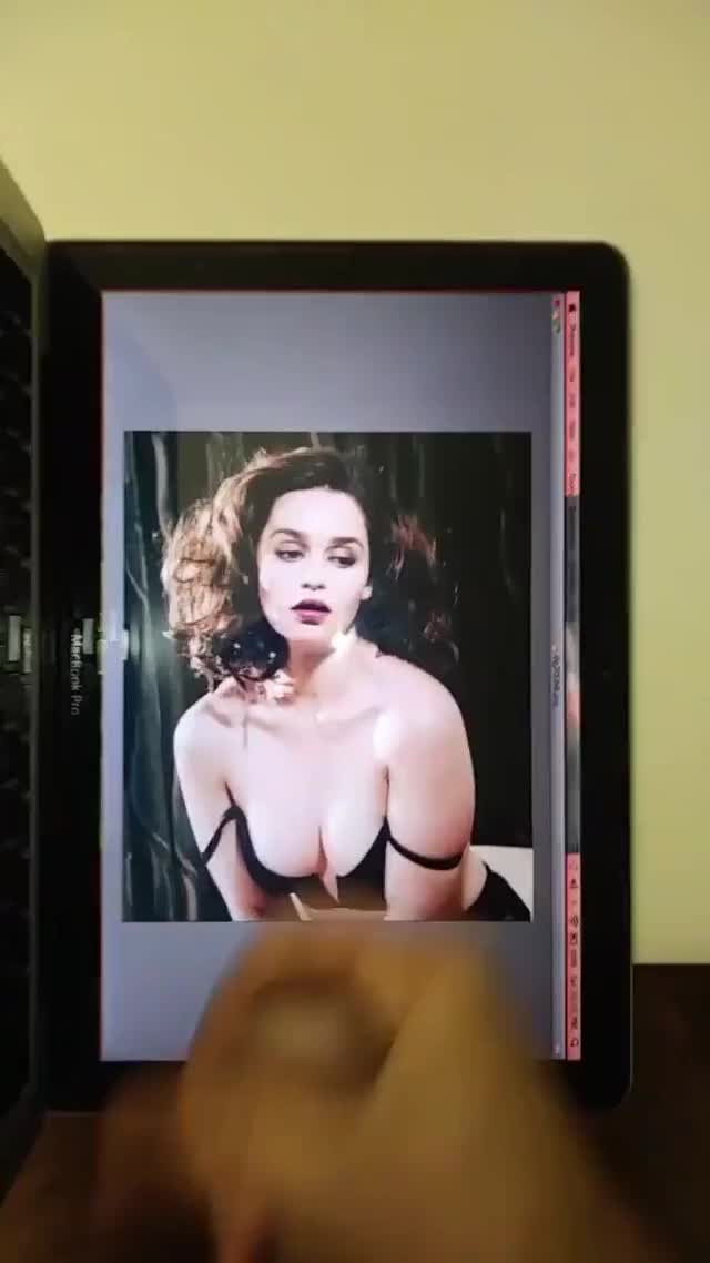 CelebStrokes - Video from my Emilia Clarke #cumtribute That British beauty makes