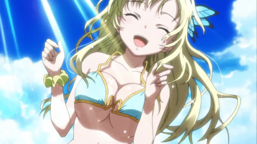 Anime Big Tits Bikini Blonde Bouncing Tits Ecchi clip