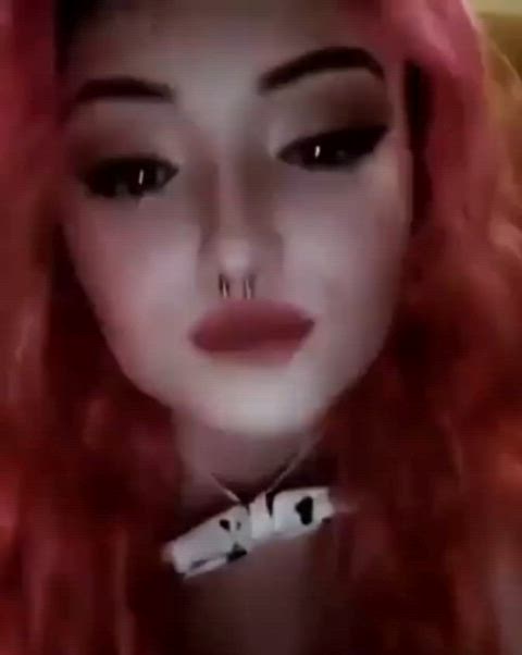 ahegao amateur beautiful cute hotwife nsfw redhead tiktok tongue tongue fetish clip