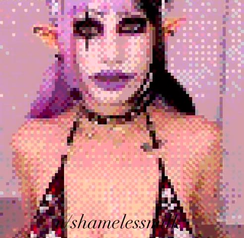 beta censored egirl femdom goth humiliation joi onlyfans pixelated spit clip