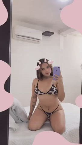 Camgirl Curvy Latina Lingerie Petite Seduction Small Tits Teen Webcam clip