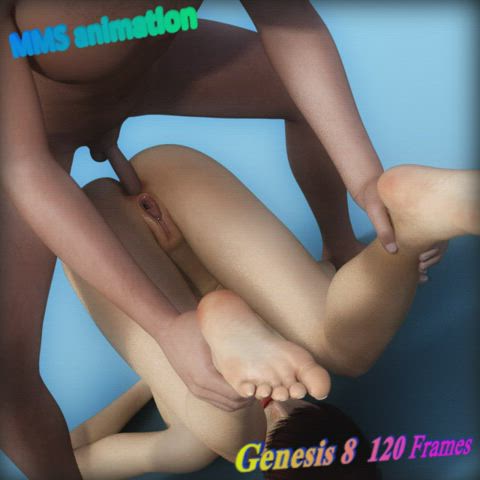 3d anal animation ass to pussy legs up sex clip