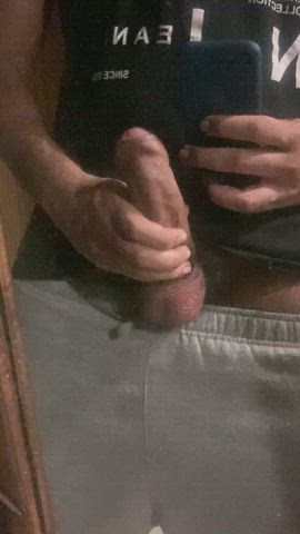 jerk off masturbating precum thick cock clip