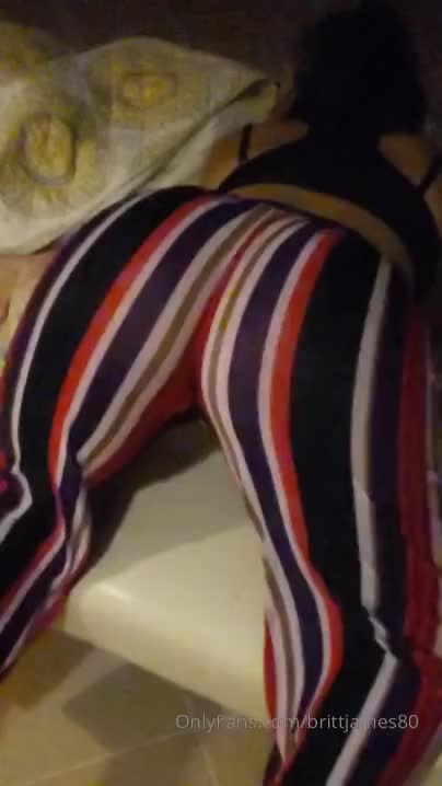 Shaking her fat ass